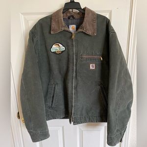 Vintage Carhartt Canvas Jacket Green XL